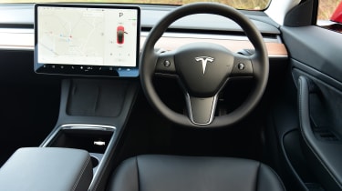 Tesla Model 3 saloon - Interior & comfort 2023 Carbuyer